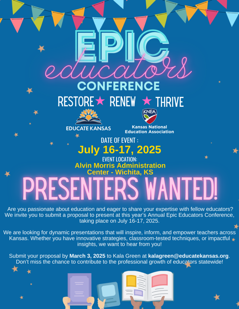 Epic Educators Presenters wanted flyer