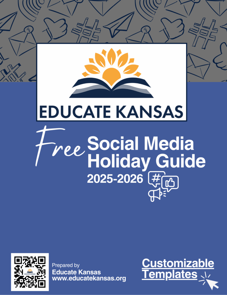 Educate Kansas Free Social Media Guide Cover Page
